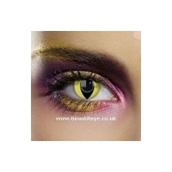 Yellow Cat Eye Feline Halloween Crazy Contact Lenses