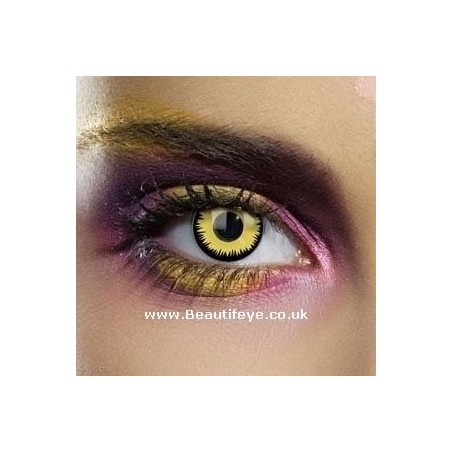 Yellow Black Werewolf Wolf Contact Lenses