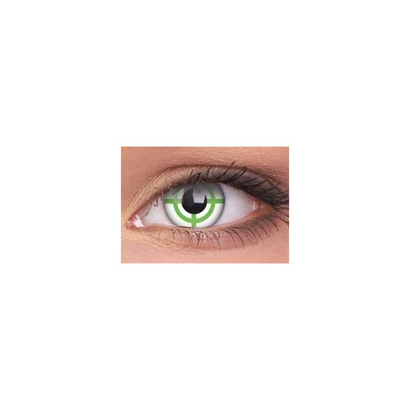 Green Target Crazy Colour Contact Lenses (1 Year)