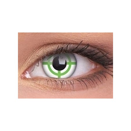 Green Target Crazy Colour Contact Lenses (1 Year)