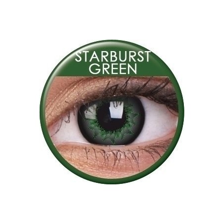 Starburst Green Coloured Contact Lenses (90 Day)