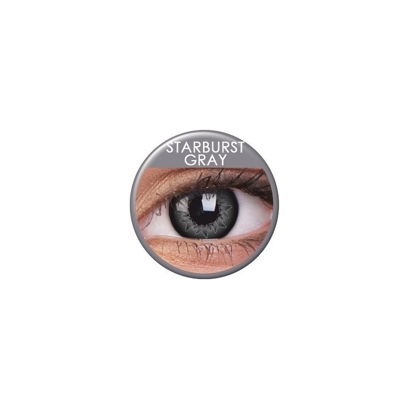 Starburst Grey Coloured Contact Lenses (90 Day)