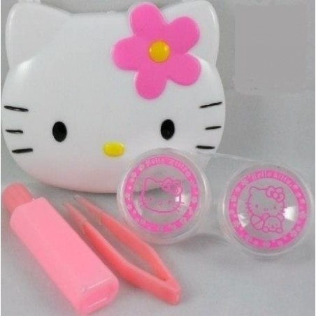 Hello Kitty Linsen-Reiseset, ideal für farbige Kontaktlinsen