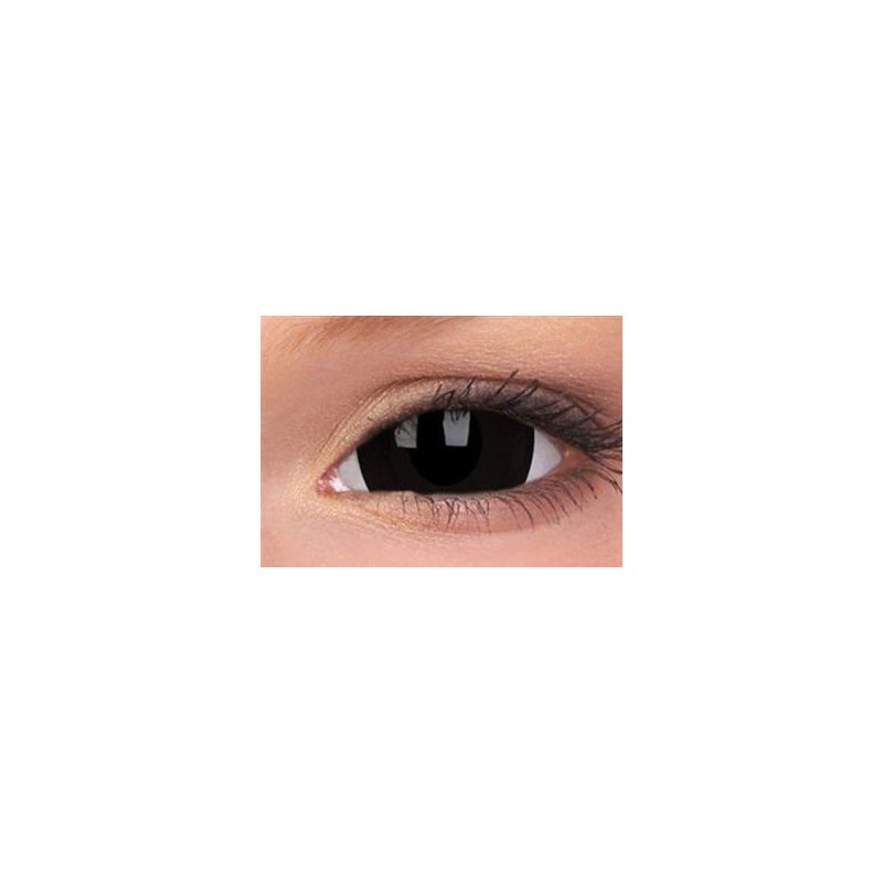 ColourVue Black Titan Mini Sclera 17mm Coloured Contact Lenses (1 Year)