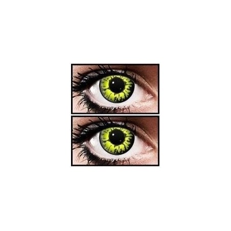 Yellow Wolf (New Moon) Crazy Halloween Coloured Contact Lenses