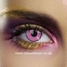 Crazy Hot Pink Manson Halloween Contact Lenses