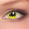 ColourVue Bat Crusader Yellow Black Batman Crazy Colour Contact Lenses (3 Month Wear)