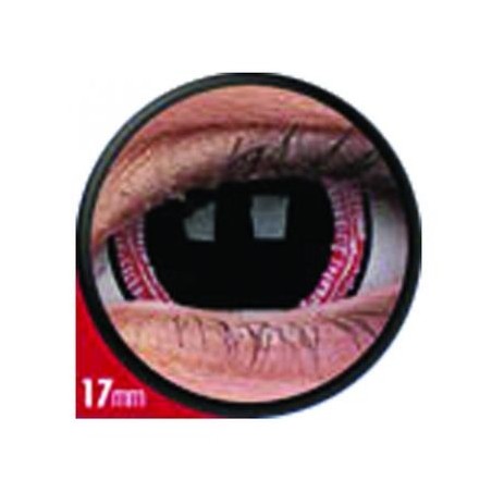 ColourVue Ravenous  Black Red Mini Sclera Coloured Contact Lenses (1 Year)