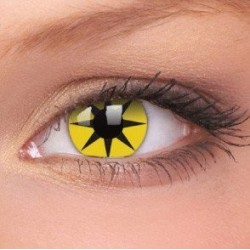 ColourVue Yellow Star Crazy Colour Kontaktlinsen (3 Monate Tragedauer)