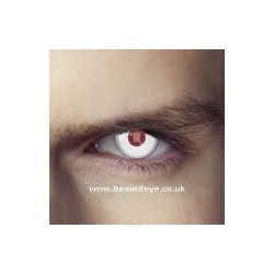 EDIT Terminator Humanoid White Red Mesh Contact Lenses