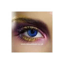 Black & Blue Flame Crazy Pixie Halloween Contact Lenses