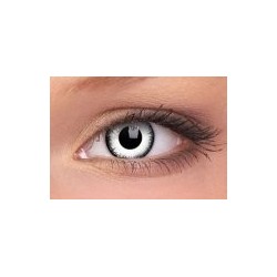 ColourVue Lunatic White And Black Crazy Colour Contact Lenses (90 Day Wear)