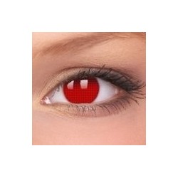 ColourVue Red Screen Mesh Halloween Contact Lenses (1 Year)