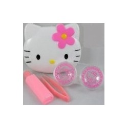 Hello Kitty Linsen-Reiseset, ideal für farbige Kontaktlinsen