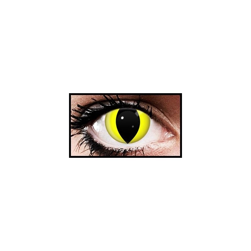 Yellow Cat Crazy Coloured Contact Lenses (90 Days)