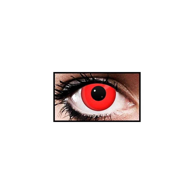 Red Devil Vampire Block Halloween Coloured Contact Lenses