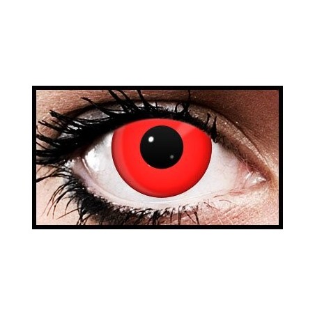 Red Devil Vampire Block Halloween Coloured Contact Lenses