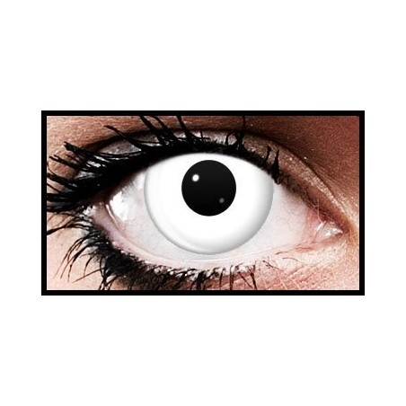 White Halloween Coloured Contact Lenses (90 Days)