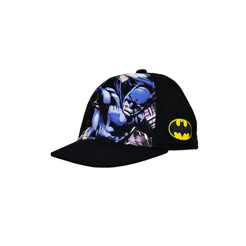 Batman Front Snap Back Cap Black - Junior