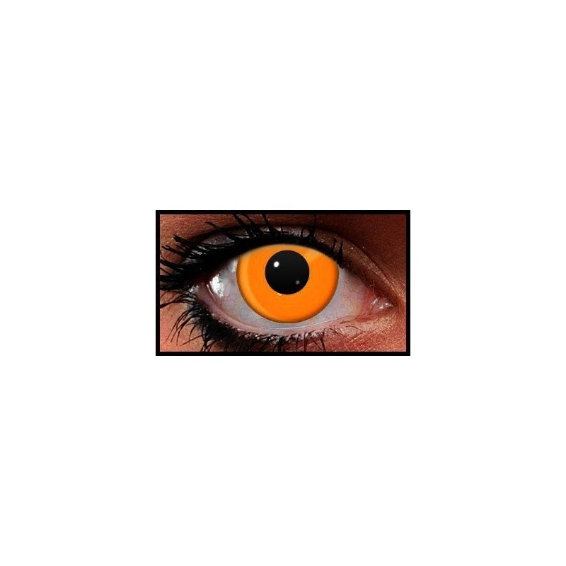 Orange UV Reactive Crazy Coloured Contact Lenses (90 Days)