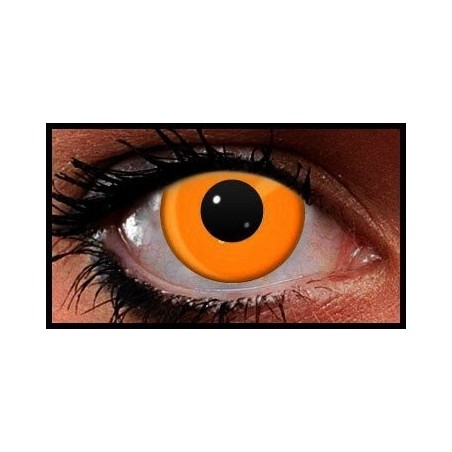 Orange UV Reactive Crazy Coloured Contact Lenses (90 Days)