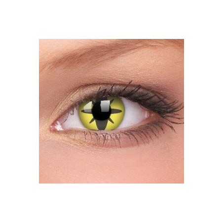 Yellow Flower Crazy Colour Contact Lenses (1 Year Wear)