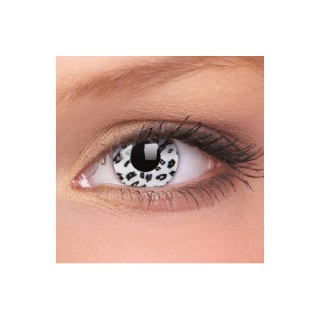 White Leopard Crazy Colour Contact Lenses (1 Year Wear)