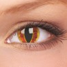 ColourVue Saurons Eye Dragon Reptile Red Orange Crazy Colour Contact Lenses (90 Day Wear)