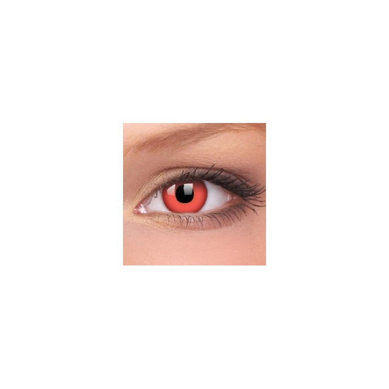 ColourVue Red Devil Block Crazy Colour Contact Lenses (3 Month Wear)