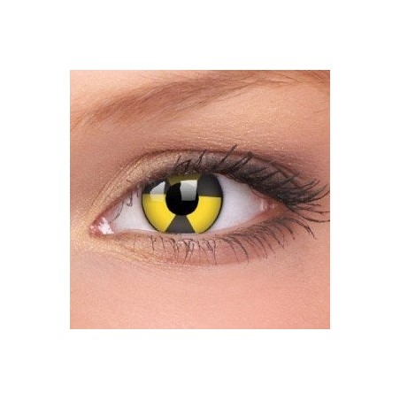 Radiate Yellow Black Toxic Crazy Colour Contact Lenses (1 Year Wear)