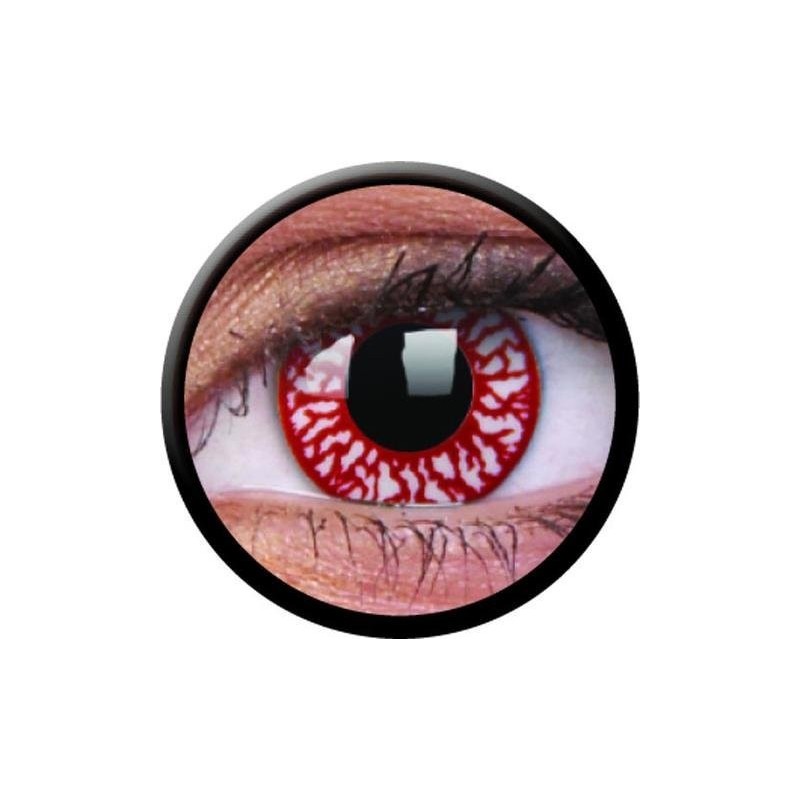 ColourVUE 1 Day Use Blood Shot Rage Crazy Colour Contact Lenses