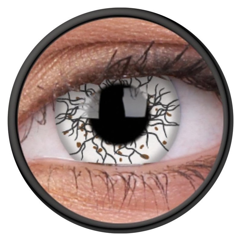 ColourVUE 1 Day Use Vikingdom White Black Crazy Halloween Coloured Contact Lenses