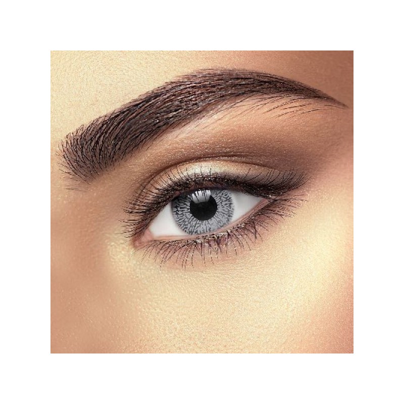 Eye Fusion Satin Grey 1 Tone Natural Coloured Contact Lenses