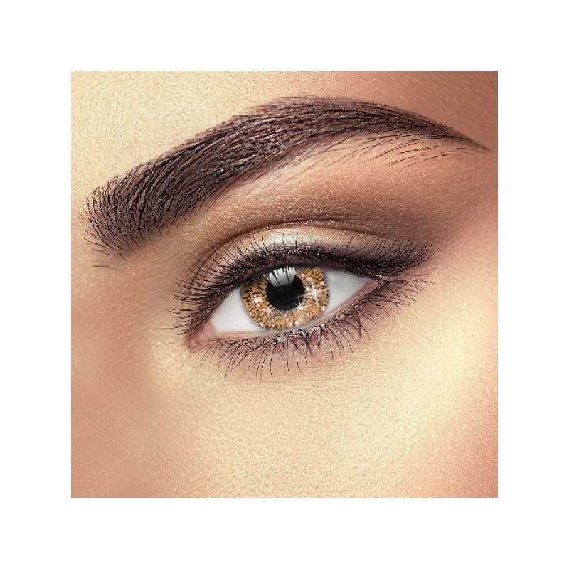 Glimmer Gold Blink Brown Starry Eye Contact Lenses