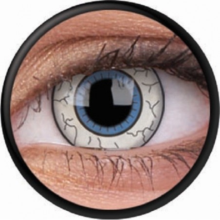 Comic Eye Blue Black Veins Doll Crazy Colour Contact Lenses (1 Year Wear)