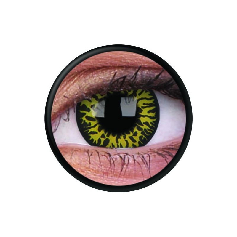 ColourVue Yellow Eclipse Crazy Colour Contact Lenses (3 Month Wear)