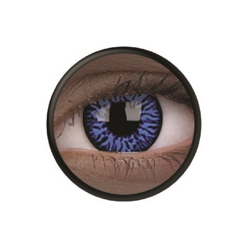 UV Glow Drax Blue Wolf Crazy Colour Contact Lenses (1 Year)