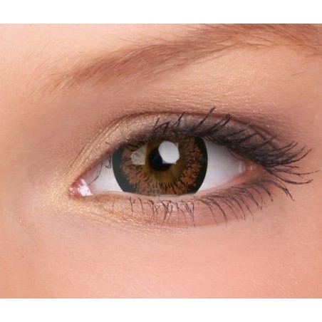 ColourVUE Sparkle Iced Coffee Brown Big Eye Lenses