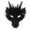 Halloween Black Dragon Head Fancy Dress Cosplay Masquerade 3D Costume Face Mask