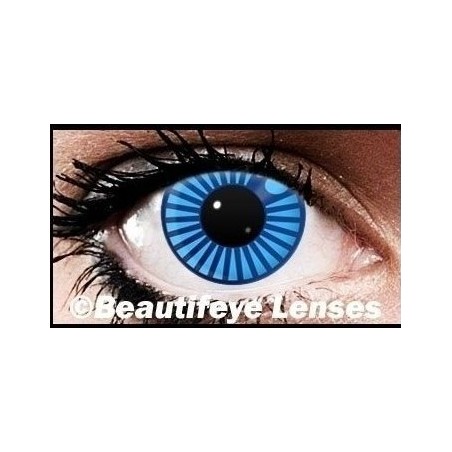 Blue Manga Contact Lenses | Blue Anime Eye Contacts
