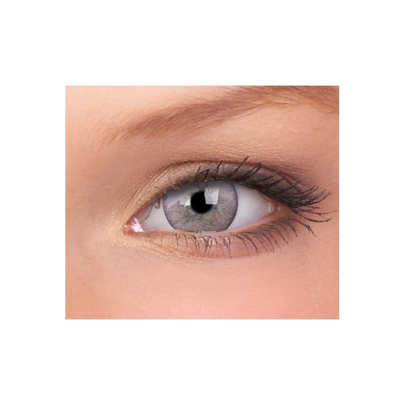 ColourVUE Ash Light Smokey Grey Natural 3 Tones Coloured Contact Lenses (90 Day)