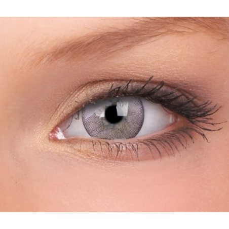 ColourVUE Ash Light Smokey Grey Natural 3 Tones Coloured Contact Lenses (90 Day)