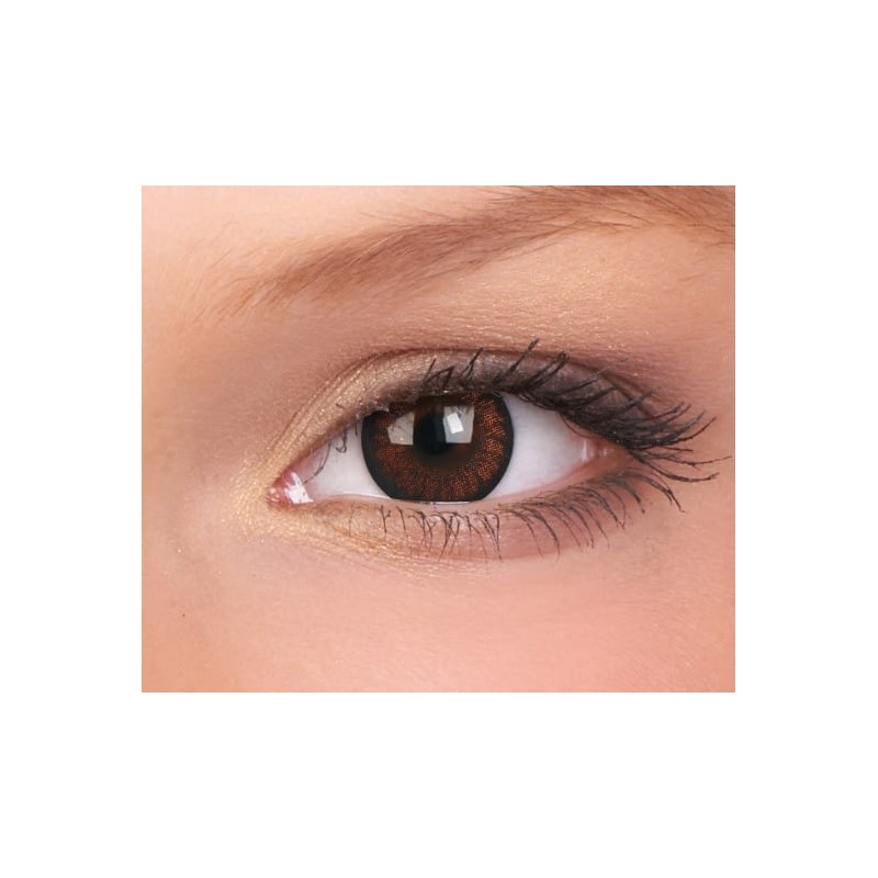 ColourVUE Pretty Hazel Brown Big Eye Coloured Contact Lenses (90 Day)