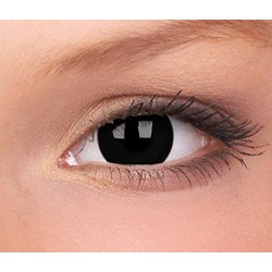 ColourVue Blind Eye Black (Pupillenabdeckung) Halloween-Kontaktlinsen (3 Monate Tragezeit)