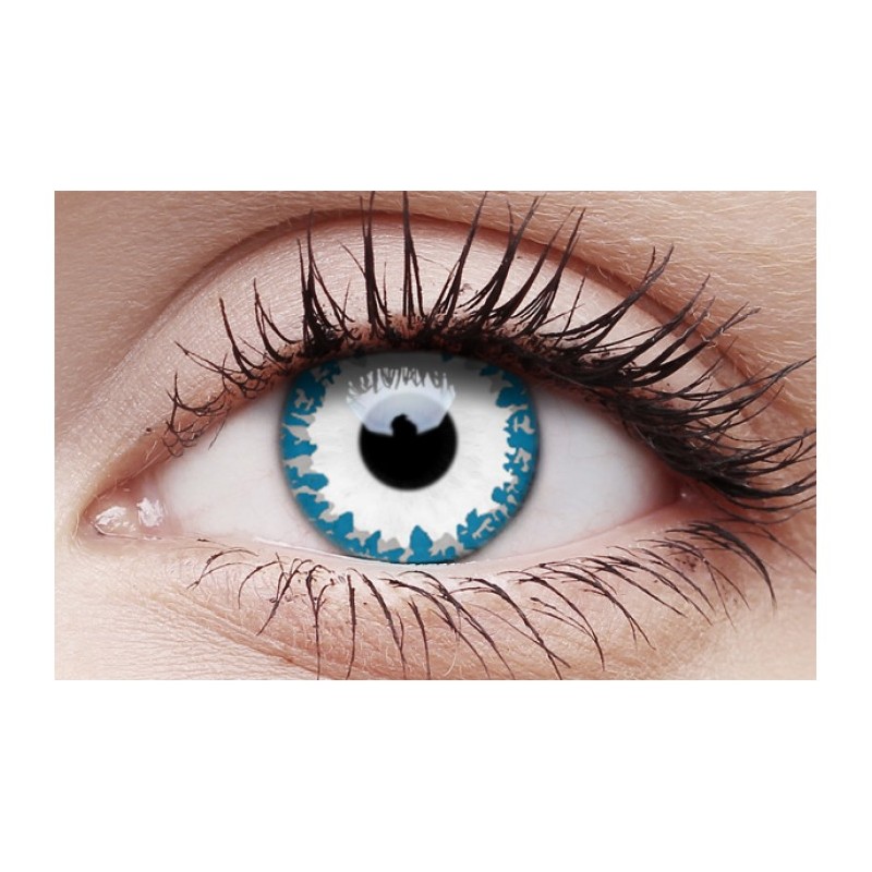 ColourVue Wendigo Bue And White Crazy Colour Contact Lenses (3 Month Wear)