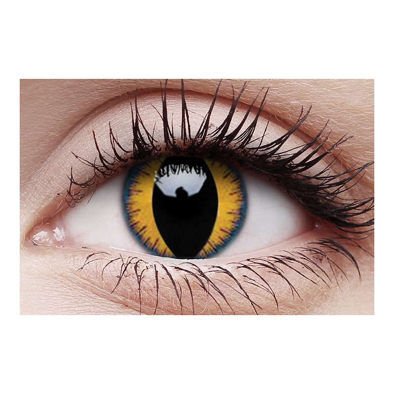 ColourVue Wolf Moon Orange Crazy Colour Contact Lenses (90 Day Wear)