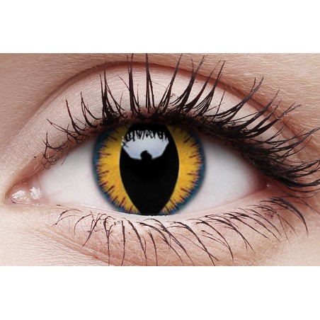 ColourVue Wolf Moon Orange Crazy Colour Contact Lenses (90 Day Wear)