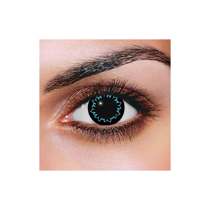 EDIT Big Eye Butterfly Aqua Contact Lenses