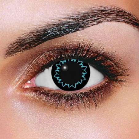 EDIT Big Eye Butterfly Aqua Contact Lenses