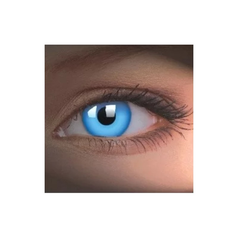 ColourVue UV Glow Blue Crazy Colour Contact Lenses (1 Year)